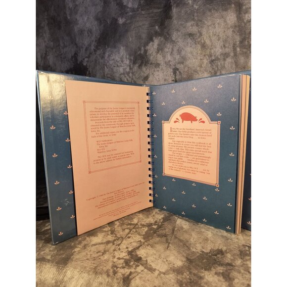 1986 Pig Out Cookbook Junior League Waterloo-Cedar Falls Iowa Spiral Bound Recip - Picture 3 of 5